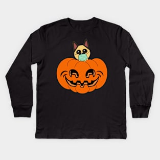 Happy Halloween German Shepherd Dog Lovers Novelty Gift Kids Long Sleeve T-Shirt